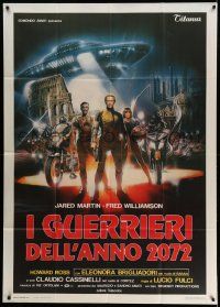 3p755 ROME 2072 AD: THE NEW GLADIATORS Italian 1p '83 Lucio Fulci, cool sci-fi art by Enzo Sciotti!