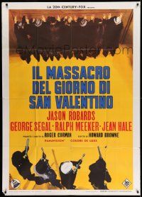 3p784 ST. VALENTINE'S DAY MASSACRE Italian 1p '67 Nistri art of gangsters about to kill citizens!