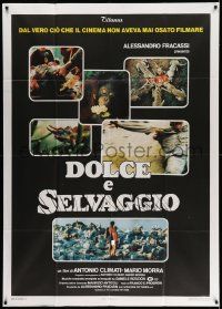 3p797 SWEET & SAVAGE Italian 1p '83 Dolce e selvaggio, bizarre gruesome images never dared before!