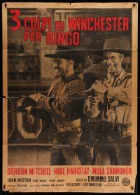 3p808 THREE GRAVES FOR A WINCHESTER Italian 1p '66 Mitchell, Mickey Hargitay, spaghetti western!