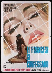 3p210 ALL ABOUT WOMEN Italian 2p '69 Renato Casaro art of sexy Marie-Christine Auferil!