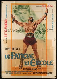 3p231 HERCULES Italian 2p '59 Giuliano Nistri art of the world's mightiest man Steve Reeves!