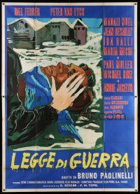 3p238 LOVE, FREEDOM & TREACHERY Italian 2p '61 Paolinelli's Legge di guerra, art of Mel Ferrer!