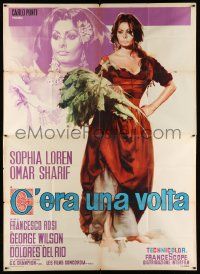 3p241 MORE THAN A MIRACLE Italian 2p '67 best full art of sexy Sophia Loren by Giuliano Nistri!