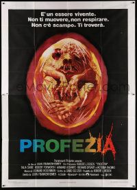 3p245 PROPHECY Italian 2p '79 John Frankenheimer, art monster in embryo by Lehr!