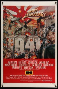 3r019 1941 style D 1sh '79 Spielberg, art of John Belushi, Dan Aykroyd & cast by McMacken!