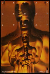 3r004 66TH ANNUAL ACADEMY AWARDS 1sh '94 Saul Bass art of Oscar!