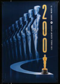 3r007 73RD ANNUAL ACADEMY AWARDS 1sh '01 cool Alex Swart design & image of many Oscars!