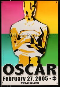 3r011 77th ANNUAL ACADEMY AWARDS heavy stock DS 1sh '05 Brett Davidson artwork of the Oscar!