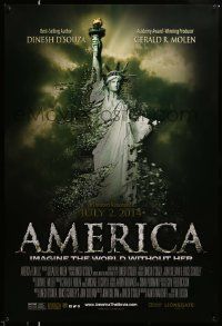 3r097 AMERICA: IMAGINE THE WORLD WITHOUT HER advance DS 1sh '14 Statue of Liberty crumbling!