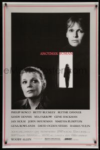 3r128 ANOTHER WOMAN 1sh '88 Gena Rowlands & Mia Farrow, directed by Woody Allen!