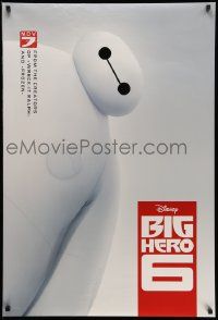 3r216 BIG HERO 6 advance DS 1sh '14 Walt Disney CGI, cool image of Baymax & white background!