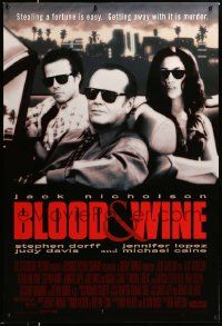 3r230 BLOOD & WINE 1sh '96 Jack Nicholson, Jennifer Lopez, Stephen Dorff