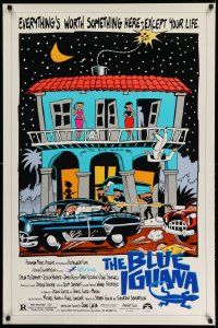 3r238 BLUE IGUANA 1sh '88 Dylan McDermott, everything's worth something here, except your life!