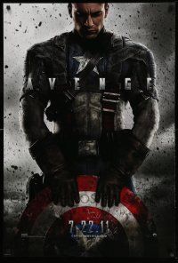3r295 CAPTAIN AMERICA: THE FIRST AVENGER teaser DS 1sh '11 Chris Evans as the Marvel Comics hero!