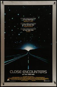 3r357 CLOSE ENCOUNTERS OF THE THIRD KIND int'l 1sh '77 Spielberg's classic, silver border design!
