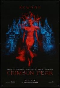 3r393 CRIMSON PEAK teaser DS 1sh '15 Guillermo del Toro horror, cool ghostly Mia Wasikowska