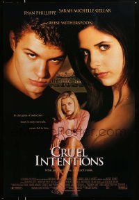 3r399 CRUEL INTENTIONS DS 1sh '99 Sara Michelle Gellar, Ryan Phillippe, Reese Witherspoon!