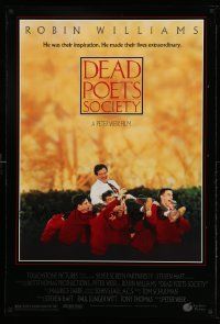 3r436 DEAD POETS SOCIETY DS 1sh '89 inspirational school teacher Robin Williams, Peter Weir