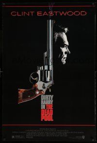 3r437 DEAD POOL 1sh '88 Clint Eastwood as tough cop Dirty Harry, cool gun image!