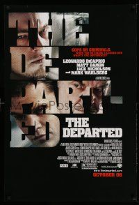 3r449 DEPARTED advance DS 1sh '06 Leonardo DiCaprio, Matt Damon, Martin Scorsese!