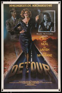 3r457 DETOUR 1sh '92 Tom Neal Jr, great art from film noir remake, directed by Wade Williams!