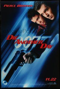 3r472 DIE ANOTHER DAY teaser 1sh '02 Pierce Brosnan as James Bond & sexy Halle Berry as Jinx!