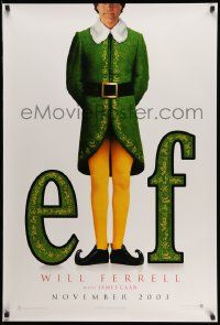 3r527 ELF teaser 1sh '03 Jon Favreau directed, James Caan & Will Ferrell in Christmas comedy!