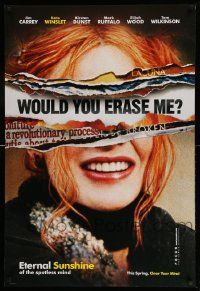 3r562 ETERNAL SUNSHINE OF THE SPOTLESS MIND teaser DS 1sh '04 wacky image of Kate Winslet!