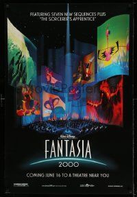 3r592 FANTASIA 2000 advance DS 1sh '99 Walt Disney cartoon set to classical music!