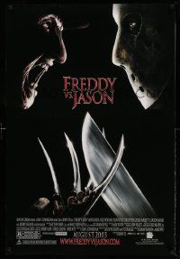 3r659 FREDDY VS JASON advance DS 1sh '03 cool image of horror icons, ultimate battle!