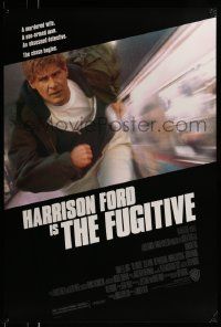 3r674 FUGITIVE 1sh '93 Harrison Ford is on the run from Tommy Lee Jones!