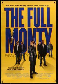 3r675 FULL MONTY 1sh '97 Peter Cattaneo, Robert Carlyle, Tom Wilkinson, Addy, male strippers!