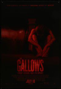 3r685 GALLOWS advance DS 1sh '15 Cluff and Lofing horror thriller, Reese Mishler, creepy image!