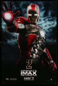 3r944 IRON MAN 2 IMAX teaser DS 1sh '10 Marvel, Downey Jr, Cheadle, Paltrow, Scarlett Johansson!