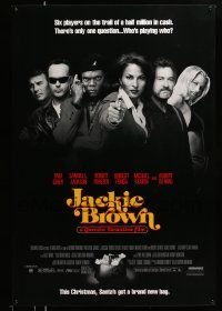 3r954 JACKIE BROWN advance 1sh '97 Quentin Tarantino, Santa's got a brand new bag, top cast!