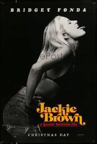 3r961 JACKIE BROWN teaser 1sh '97 Quentin Tarantino, profile portrait of sexy Bridget Fonda!