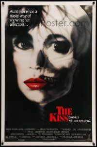 3s020 KISS 1sh '88 Joanna Pacula, Meredith Salenger, creepy image!