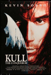 3s024 KULL THE CONQUEROR DS 1sh '97 Kevin Sorbo, Tia Carrere, Thomas Ian Griffith, Litefoot!