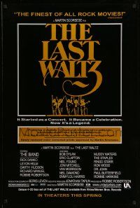 3s050 LAST WALTZ advance 1sh R02 Martin Scorsese, a rock concert that became a celebration!
