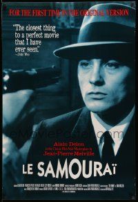 3s062 LE SAMOURAI 1sh R97 Jean-Pierre Melville film noir classic, Alain Delon is The Godson!