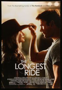 3s095 LONGEST RIDE style B advance DS 1sh '15 romantic image of Melissa Benoist and Scott Eastwood!