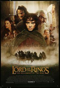 3s101 LORD OF THE RINGS: THE FELLOWSHIP OF THE RING advance 1sh '01 Tolkien, montage of top cast!
