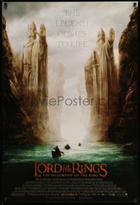 3s100 LORD OF THE RINGS: THE FELLOWSHIP OF THE RING advance 1sh '01 J.R.R. Tolkien, Argonath!