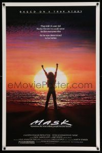3s163 MASK 1sh '85 Cher, Eric Stoltz, Sam Elliot, Peter Bogdanovich