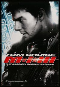 3s222 MISSION IMPOSSIBLE 3 teaser DS 1sh '06 super incredible spy Tom Cruise is back!