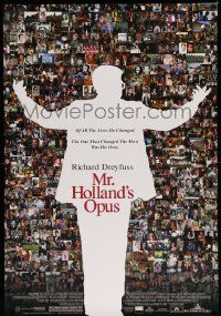 3s245 MR. HOLLAND'S OPUS DS 1sh '95 Richard Dreyfuss, wonderful collage of scenes from the movie!