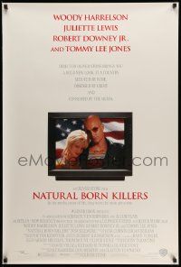 3s272 NATURAL BORN KILLERS 1sh '94 Oliver Stone, Woody Harrelson & Juliette Lewis on TV!