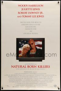 3s273 NATURAL BORN KILLERS DS 1sh '94 Oliver Stone, Woody Harrelson & Juliette Lewis on TV!