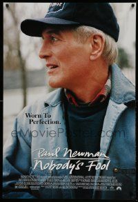 3s290 NOBODY'S FOOL DS 1sh '94 great close-up of worn to perfection Paul Newman!